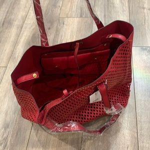 Brand New Fire Red big purse plus matching side bag